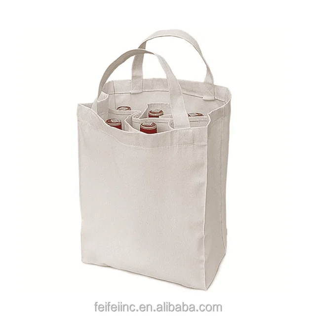 canvas tote wine bag