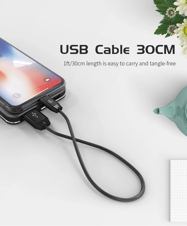 Durable and Flexible Cable Fast Charging & Data Transfer Data USB Cable For iPhone - ANKUX.COM