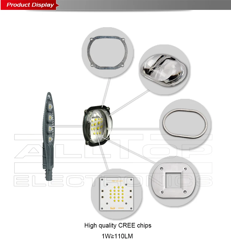 Bridgelux chip High quality high power 200w led street light