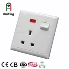 Socket White Socket CE SAA CCC 16A 250V White South Africa Single Power 1 Way Light Wall Socket