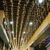 Outdoor Connectable christmas 300 Led icicle curtain light 8 function flashing wedding Christmas hotel hall decoration