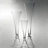 Clear glass trumpet tall vase for flower vase wedding table centerpiece decoration