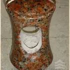 Memorial stone lanterns designs mountain red granite