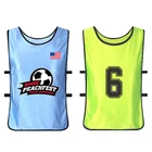 OEM custom print high quality sport vest sublimation soccer training bibs