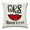 Printed Letters Couple Lovers Romantic Throw Pillow Covers Home Decor Customized