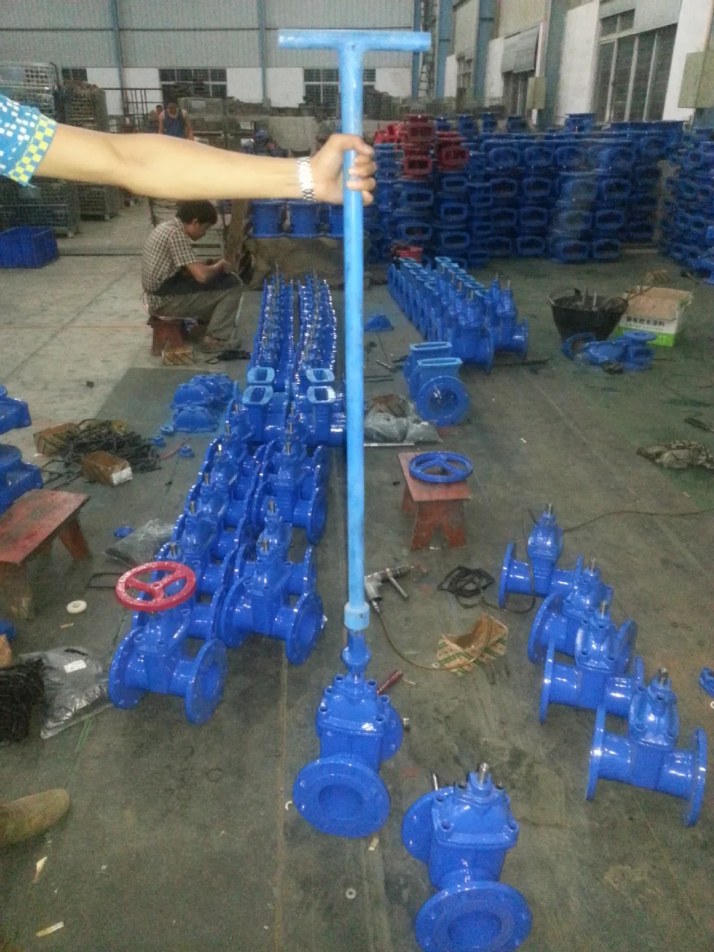 Soft seated Buried Gate valve with stem Cap And T Key, View buried