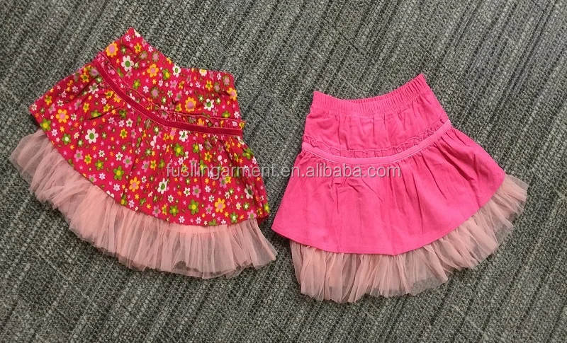 Cheap 2016 Newest Design kids baby girl fashion ruffle mini skirt