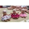 Hot selling pretty small plastic doll toys vivid girls