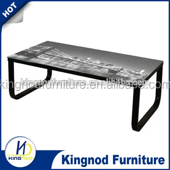 Cuba cheap modern living room furniture hot selling metal cafe tea table glass coffee tables Wholesale Coffee Tables