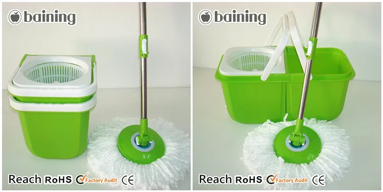 Household mop housekeeping equipment cleaning trolley double bucket (6).jpg