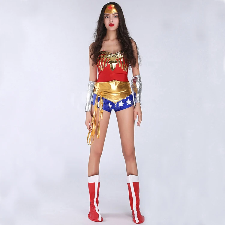 Wonder Woman Diana Prens cosplay kostüm comics sürümü Cadılar Bayramı