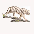 Polyresin material wild animal wholesale resin tiger figurines
