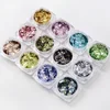 Professional 12PCS / SET Glitter Paillette Nail Diamond Sequins Kits Nail Art Decorations