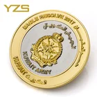 Shenzhen Coin Factory Coin BSCI Shenzhen Factory Made Gold Silver Kuwait Army Metal Coin