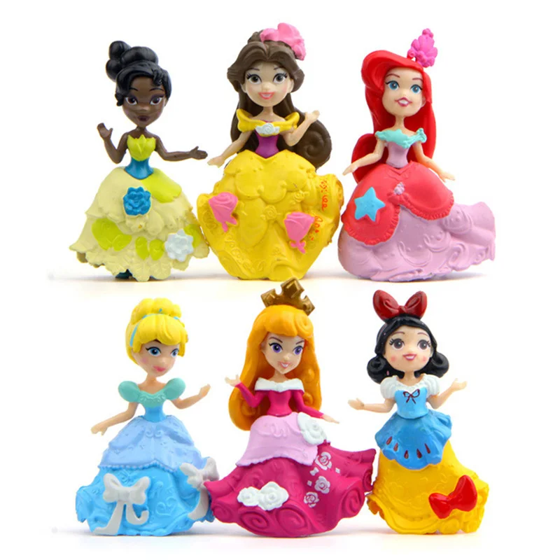 6pcs-lot-8cm-Sofia-Princess-snow-white-elsa-Bella-PVC-Action-Figures-model-toy-the-first