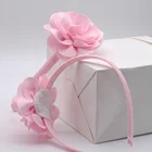 Wholesale kids baby girl bows hair accessories soft fabric hair bows baby flower headbands