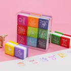 2019 New cartoon kids stamp set school square teacher stamps