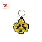 Embossed 3d Key Chains T Shirt Shaped Rubber Pvc Ball Keychain