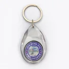 Gold Supplier Custom metal leather soft PVC blanks rectangle Square keyrings Keychain