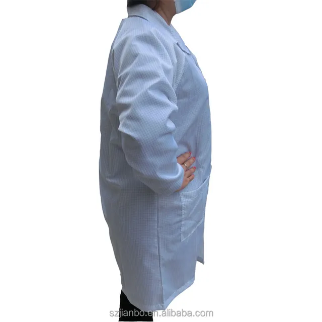 antistatic coat/clean room esd garment/esd antistatic cleanroom