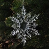 6" Christmas transparent snowflakes hanging xmas ornament