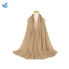 plain cotton gauze scarves ladies cotton scarfs tassel cotton scarf