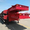 CIMC truck 80 ton low bed semi-trailer for Algeria 17m
