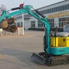 China mini bucket wheel crawler excavator, XN08 0.8T mini farm excavator for sale
