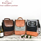 Luxury 2 Bottle wine Carrier cooler bag Design For Lunch/Travel - Idea Gift For Women
