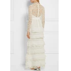 White Lace Bridesmaid Dresses Maxi Sexy Dress