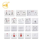 Home electrical 2pin 3pin universal sockets and switch