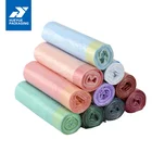 drawstring recycle plastic garbage bags interleaf Shanghai and Cambodia Factory both can export