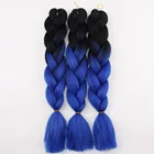 Wholesale hair extension high quality raw material ombre jumbo braid synthetic hair for braiding