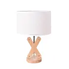 natural wood Color and Incandescent Fluorescent Energy saving Light Source Bar Table Lamp