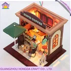 New design children diy toys 2017 mini coffee shop diy set for kids
