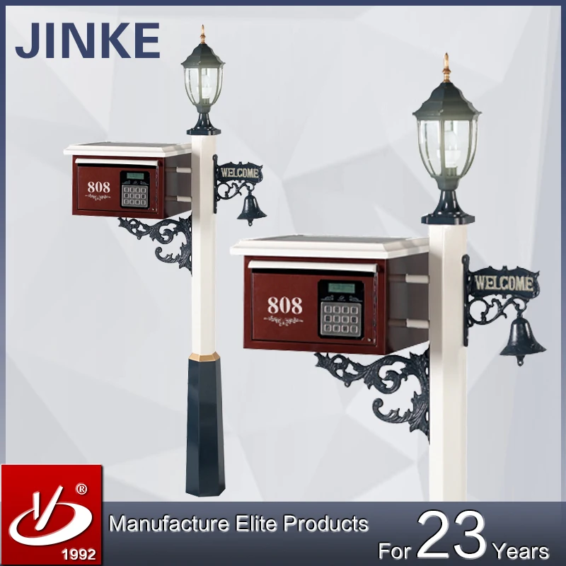 Industry Aluminum/stainless Steel Electronic Mailbox With Master Key