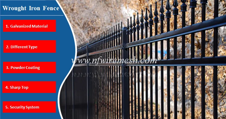 America 7' tall by 8' wide black powder coated tubular steel fence panel