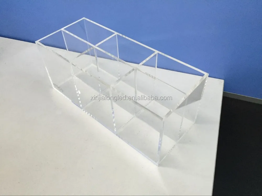 Clear Acrylic Compartment Storage Box Acrylic Display Storage Box With