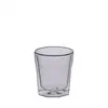 Pyrex glass facets double wall espresso cup 100ml