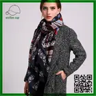 Hot-sale Product Soft Checked Oversize Fashion Italian Pashmina Lady Cotton Square Scarf