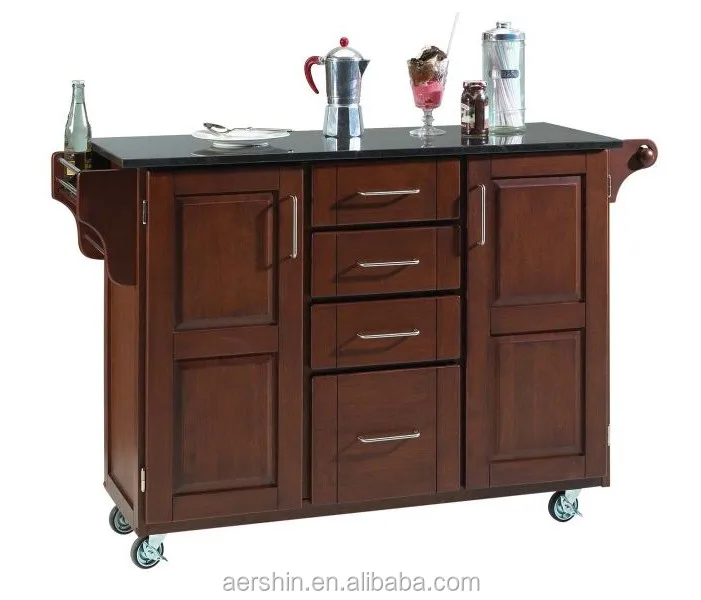 American Solid Wood Kitchen Cabinets Modern Kitchen Island With