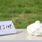 Simple white ceramic vase home goods decoration