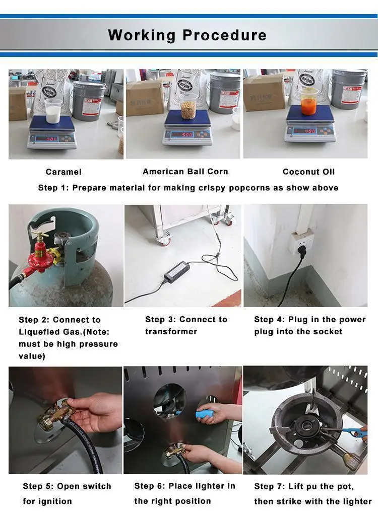 industrial popcorn making machine