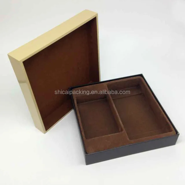 custom made luxury wallet gift box wooden & cardboard