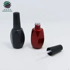 empty 12ml unique shaped color painting glass nail gel polish bottle