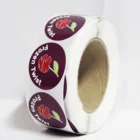 Wholesale round sticker roll custom printing label die cut sticker sheet