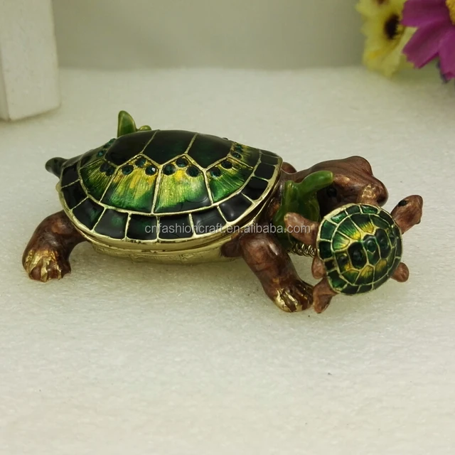 selling green tortoise handcraft gift metal gifts item trinket