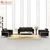 High quality European style modern leather stainless steel frame sofa