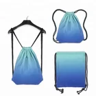 Promotional high quality fashion drawstring backpack surface can be added mesh
