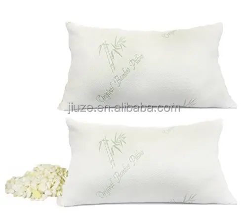 Neck Gift Boxes Bed Rest Shredded Bamboo Pillow Memory Foam Solid
